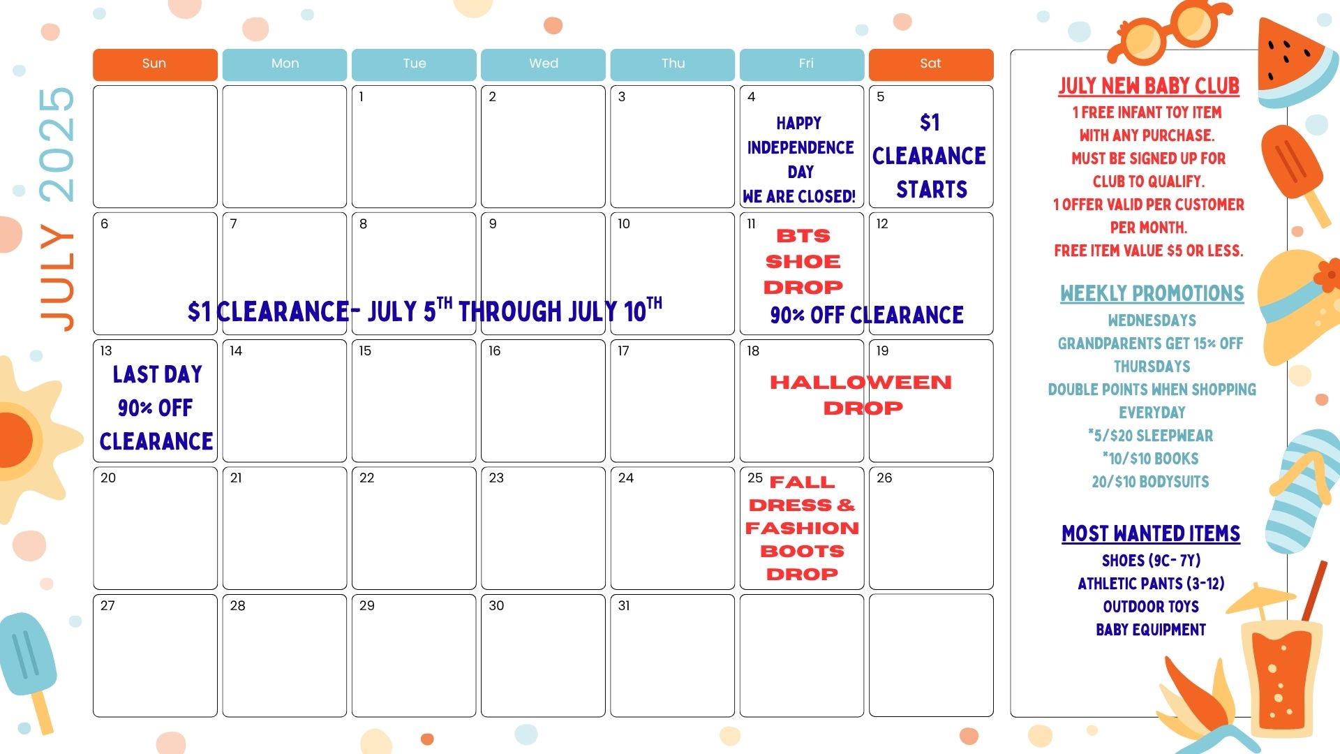 July Events